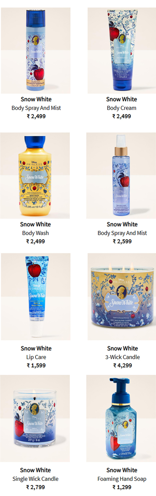 Disney Princess Collection online | Bath & Body Works